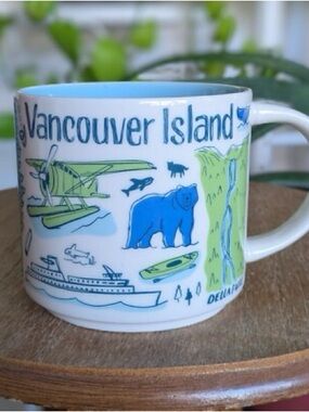 Starbucks Vancouver Island Blue and Green Ceramic Mug